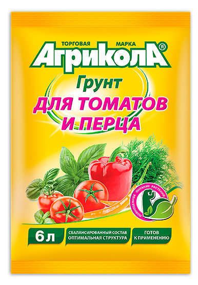 Грунт «Агрикола» для томатов и перцев, 6л