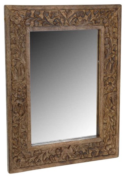 Зеркало, коричневое, 49,5х39,5х2,5 см