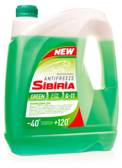 Антифриз Sibiria G-11, зеленый, 5 кг