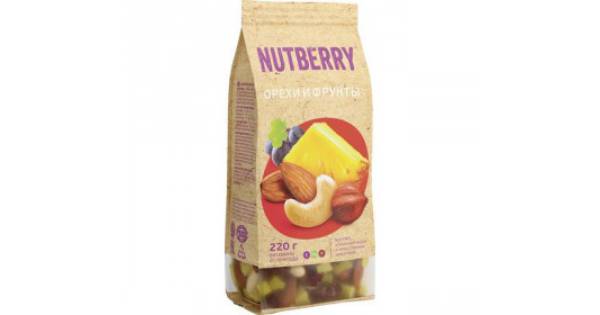 Смесь Nutberry Орехи и фрукты Кешью жареный Good Food Классический мед/кунжут 130 г, 220 г