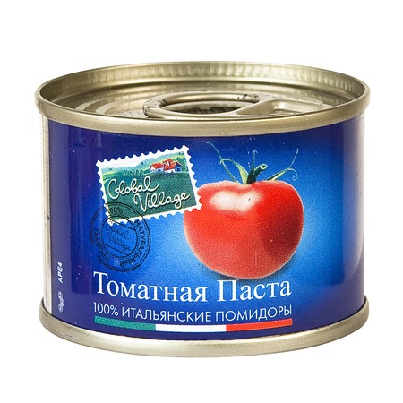 GLOBAL VILLAGE Паста томатная ж/б 70г