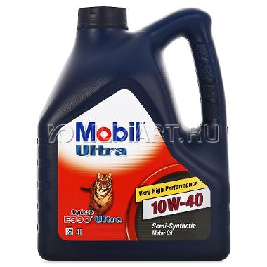 Моторное масло Mobil ULTRA 10W-40, 4 л, полусинтетическое, 152624